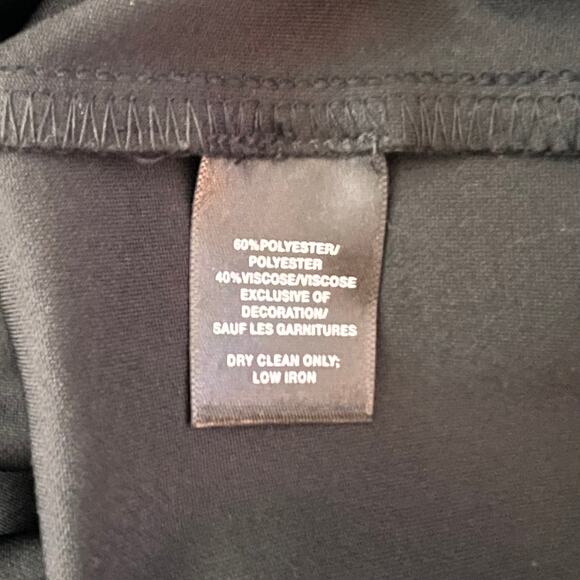 Lafayette 148 NY Black Dress V Neck Bell Sleeve Knee Length Sheath XL NWT - Picture 8 of 10